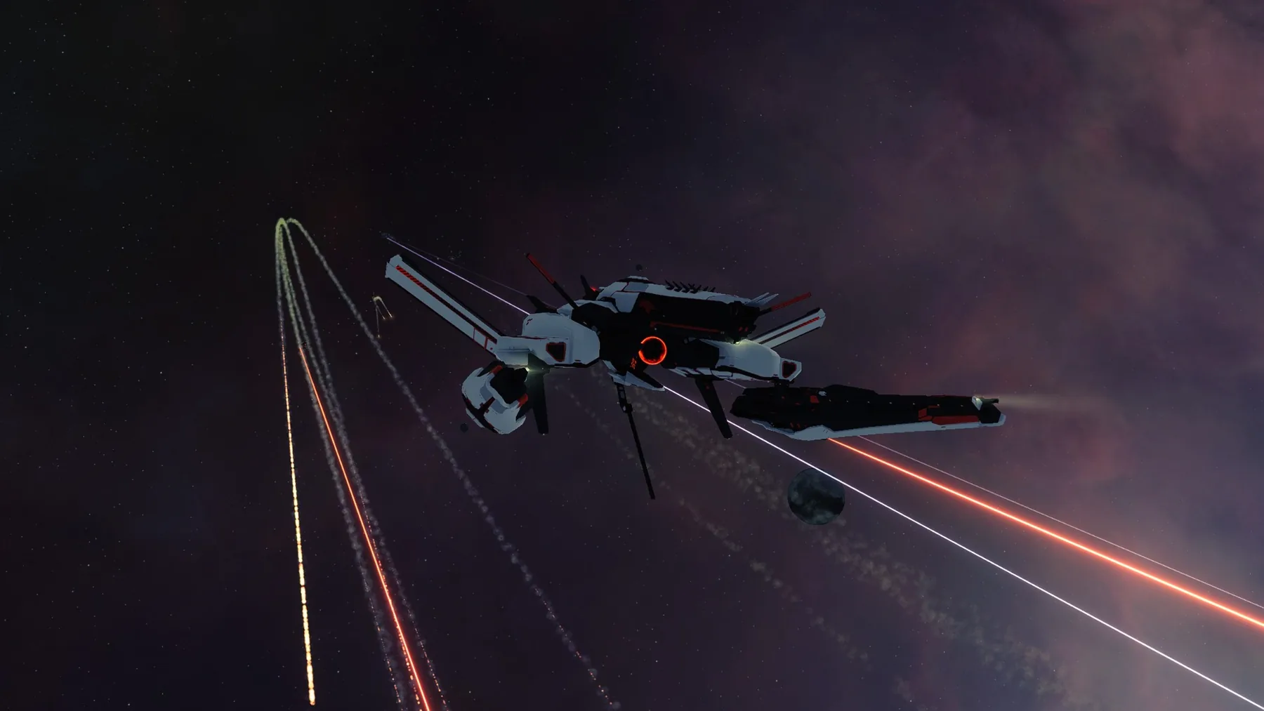 EVE ship under fire